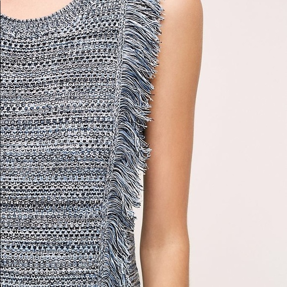 NEW Anthropologie Holding Horses fringed mini dress sleeveless boho - Picture 6 of 10